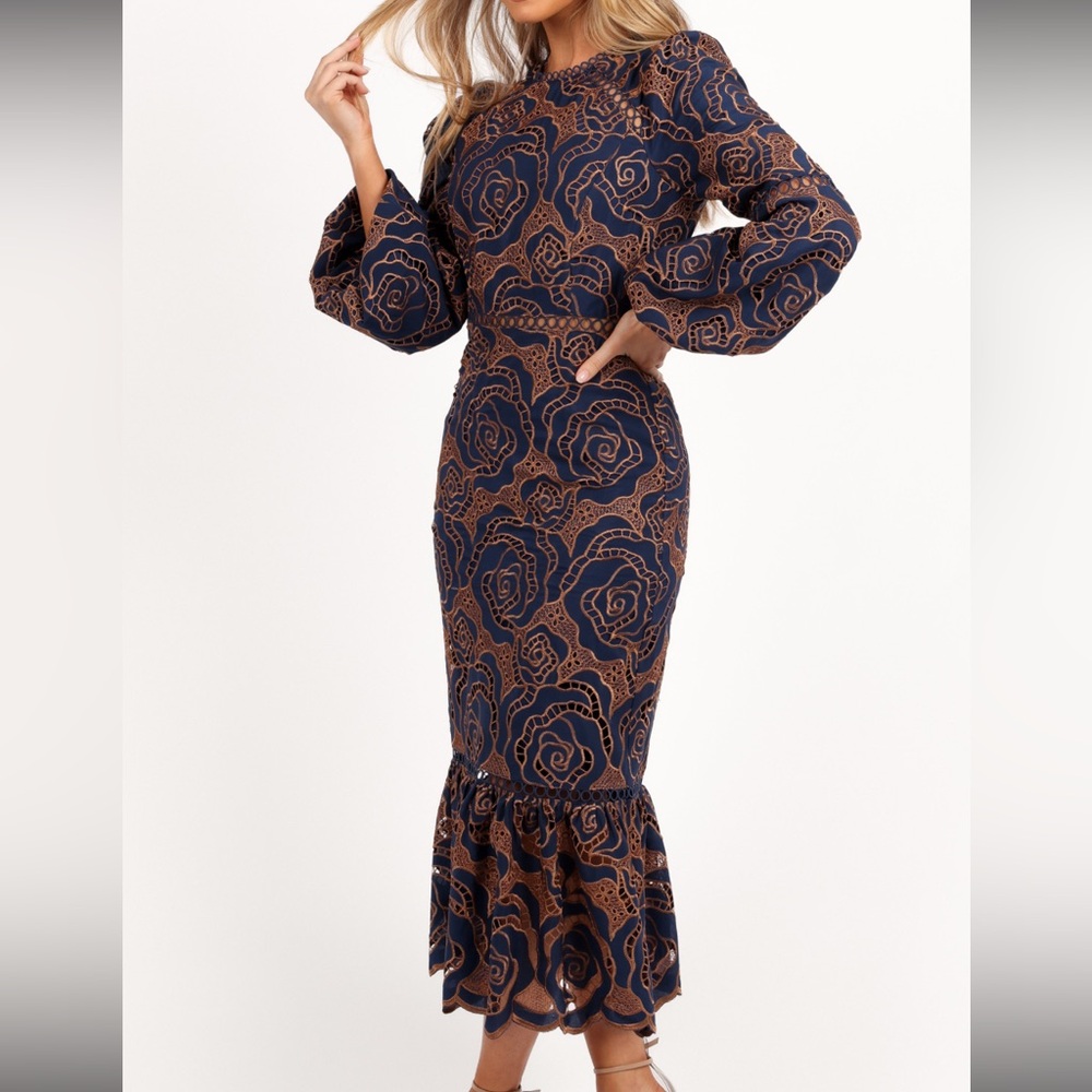 Petal & Pup Long Sleeve Lace Maxi Dress